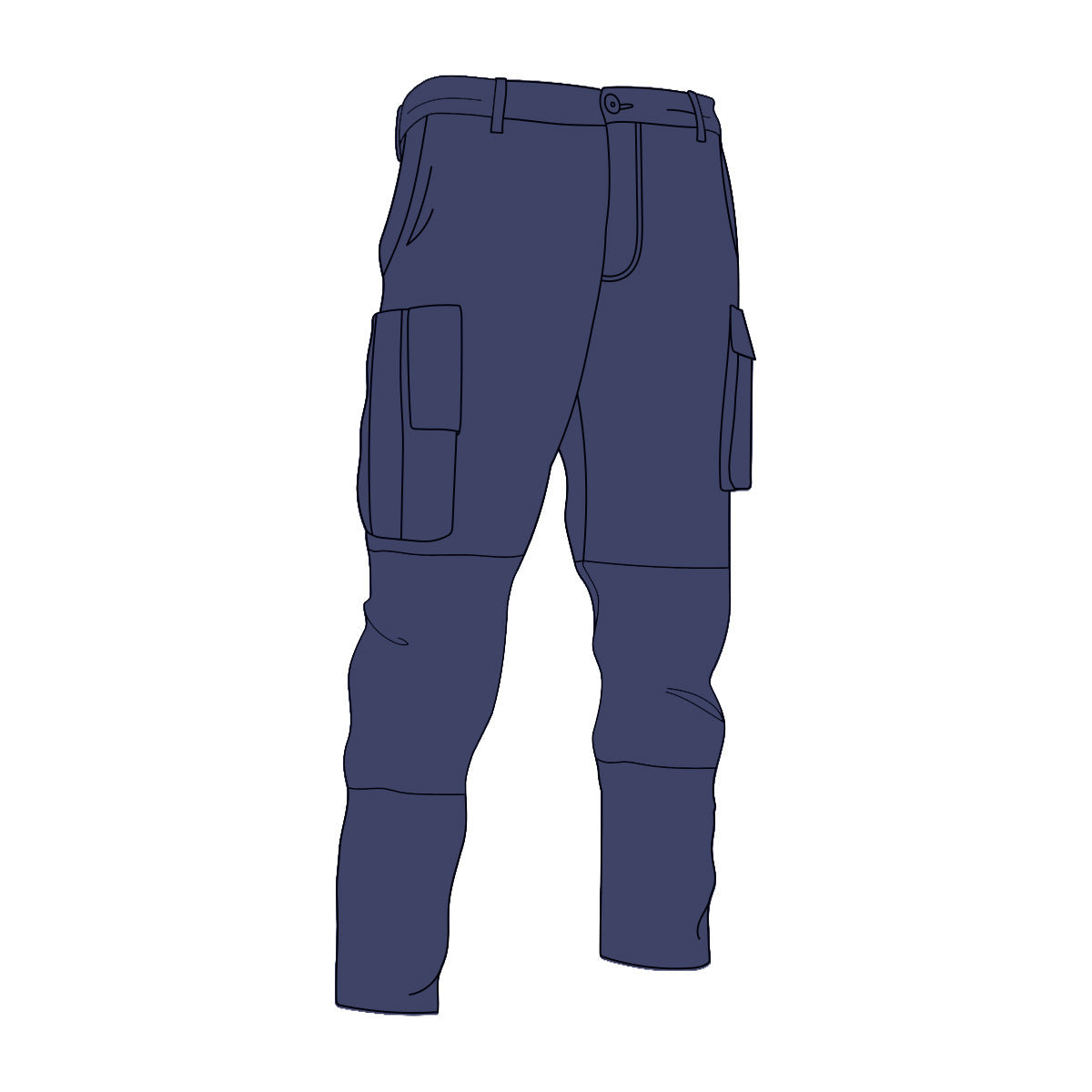Driven DRV 04 Premium Lightweight Fixed Waist Stretch Cargo Pants Navy
