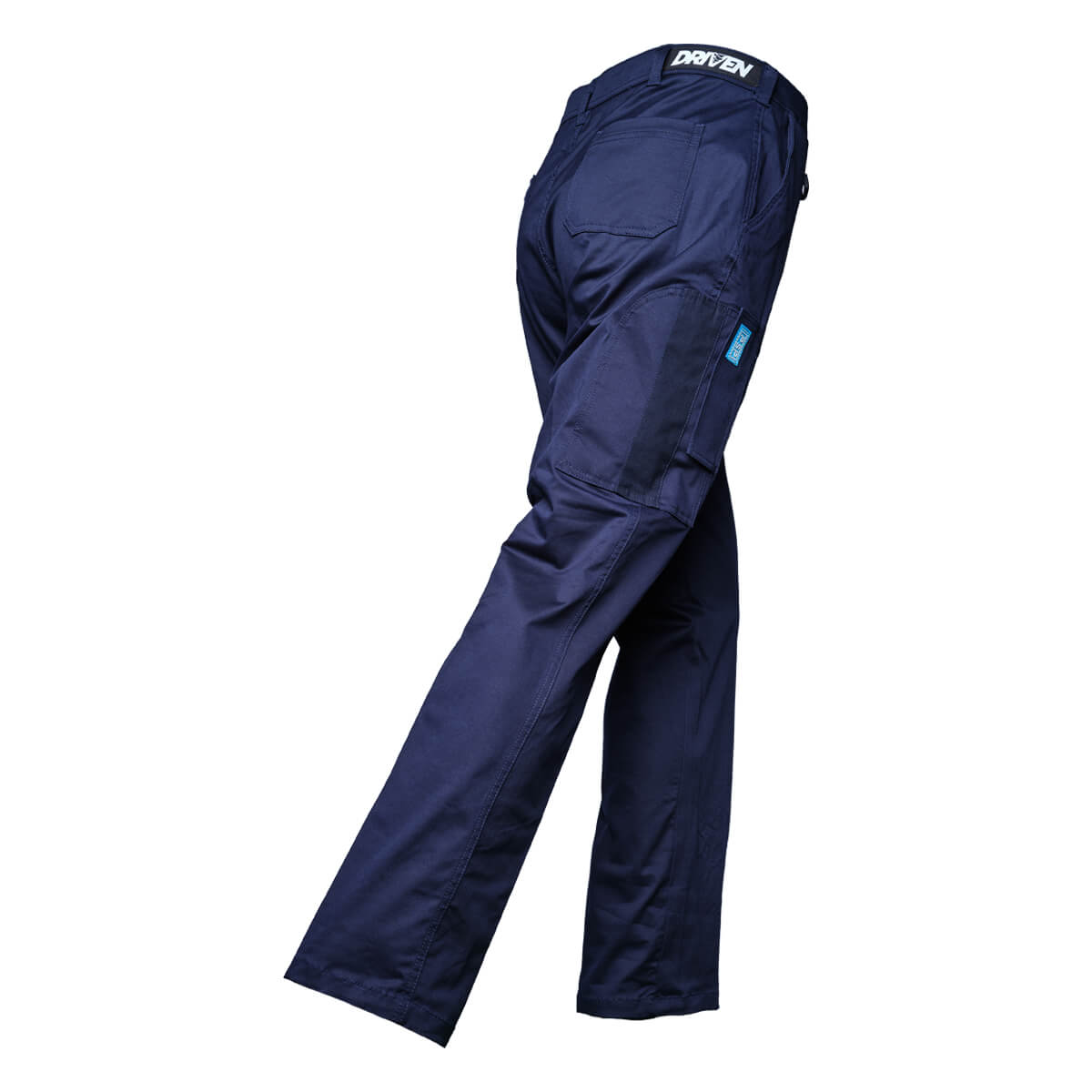 Driven DRV 11 Mens Classic Stretch Utility Pants Navy Back