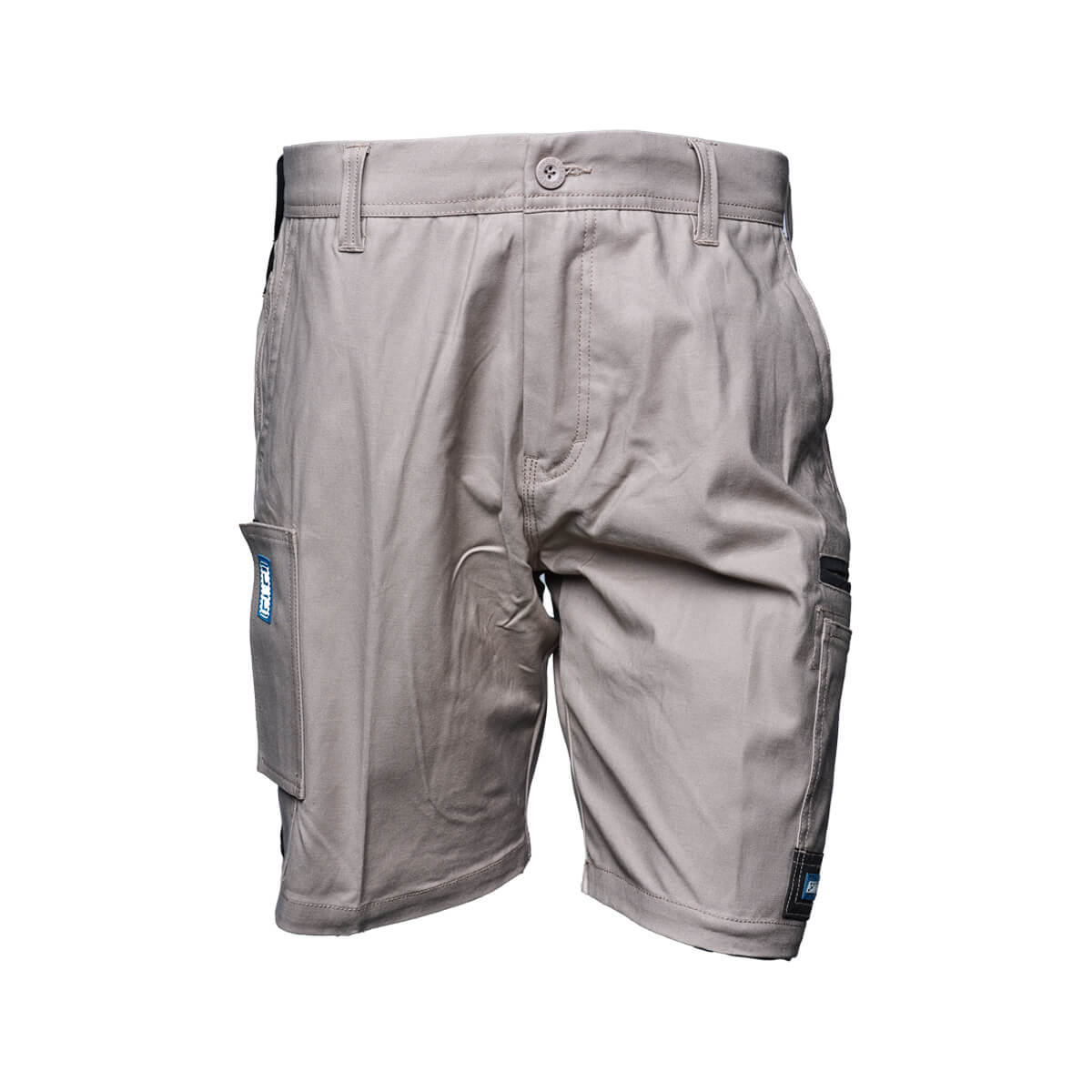 Driven DRV 21 Fixed Waist Stretch Cargo Shorts Khaki Front