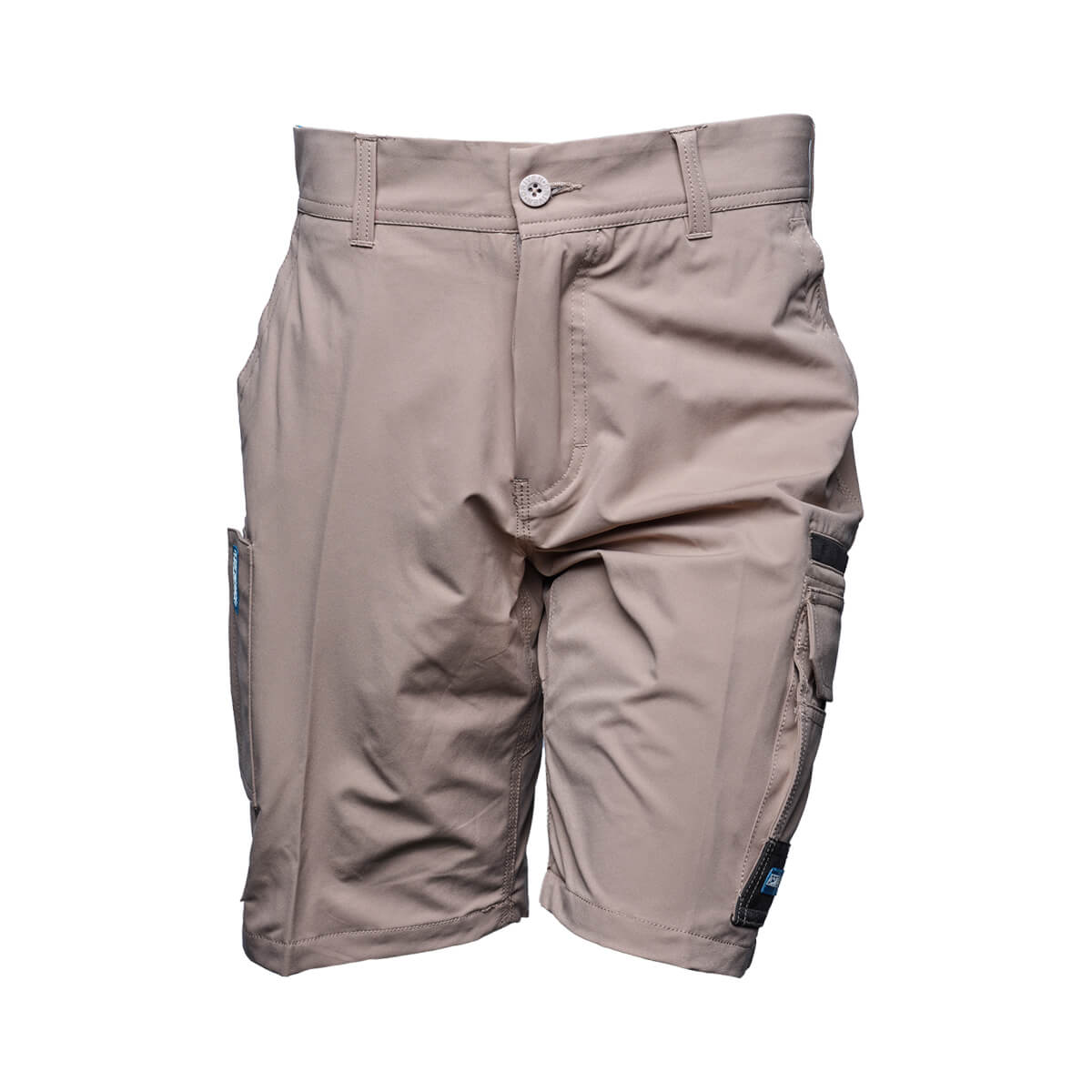 Driven DRV 22 Mens Fixed Waist 4-Way Stretch Cargo Short Khaki Front