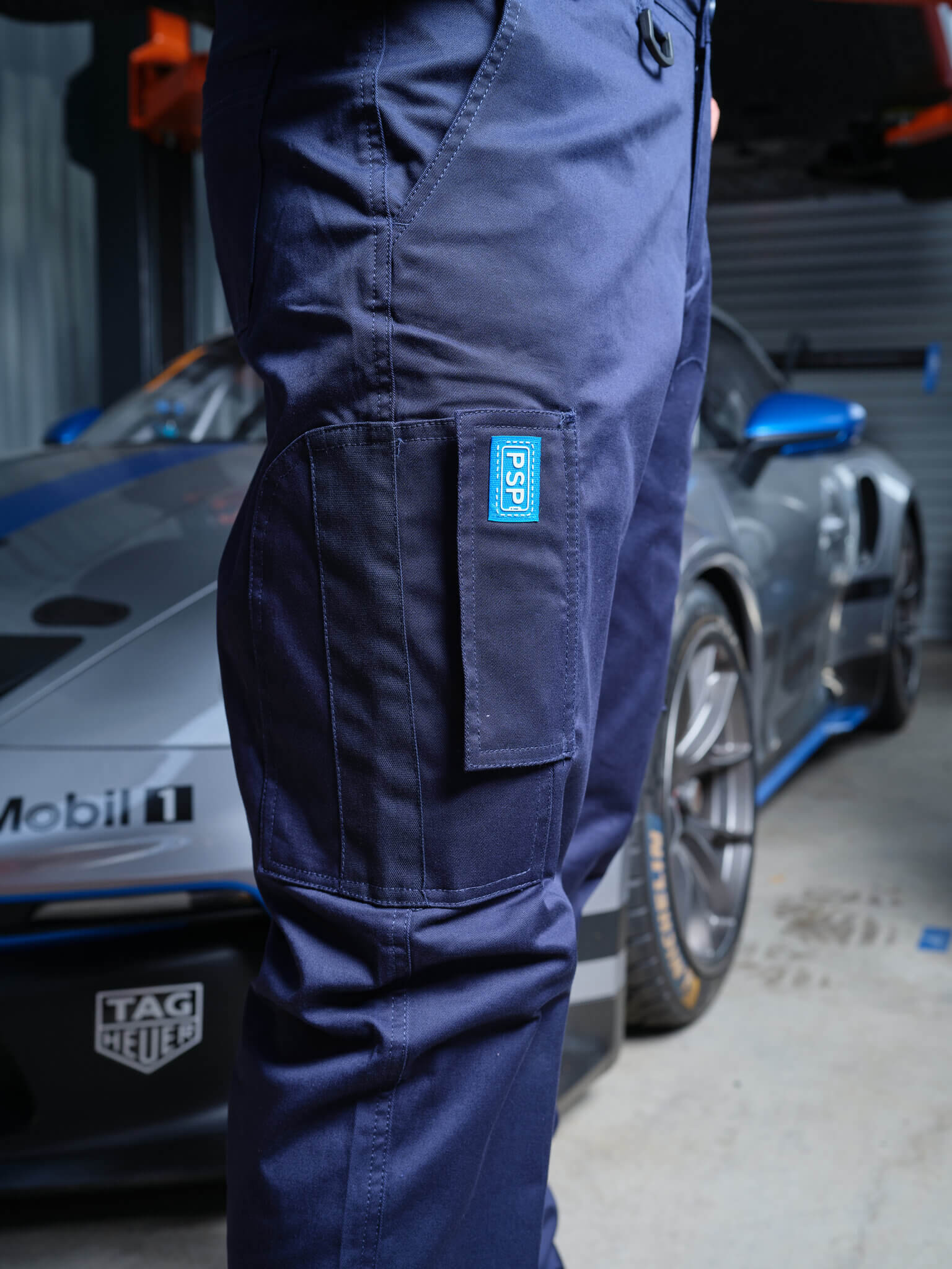 Driven DRV 13 Mens Classic Stretch Utility Phone Safety Pocket Pants Navy – View 04