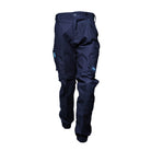 Driven DRV 02 Mens Fixed Waist Stretch Cargo Pants - Elastic Cuff Navy Front