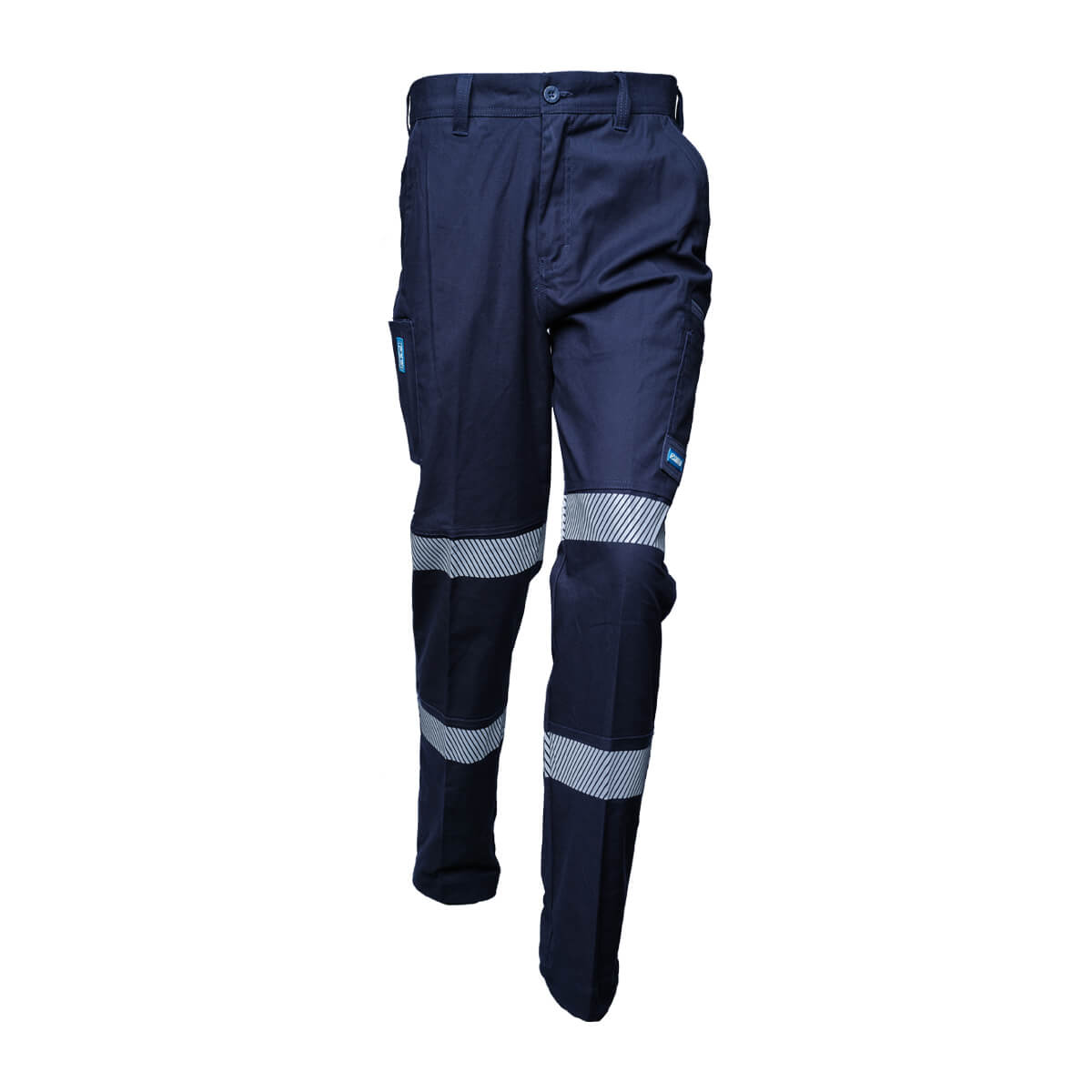 Driven DRV 03 Mens Fixed Waist Stretch Taped Cargo Pants Navy Front