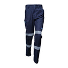 Driven DRV 03 Mens Fixed Waist Stretch Taped Cargo Pants Navy Front