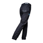 Driven DRV 05 Mens Premium Lightweight Fixed Waist Stretch Cargo Pants - Elastic Cuff Black Back