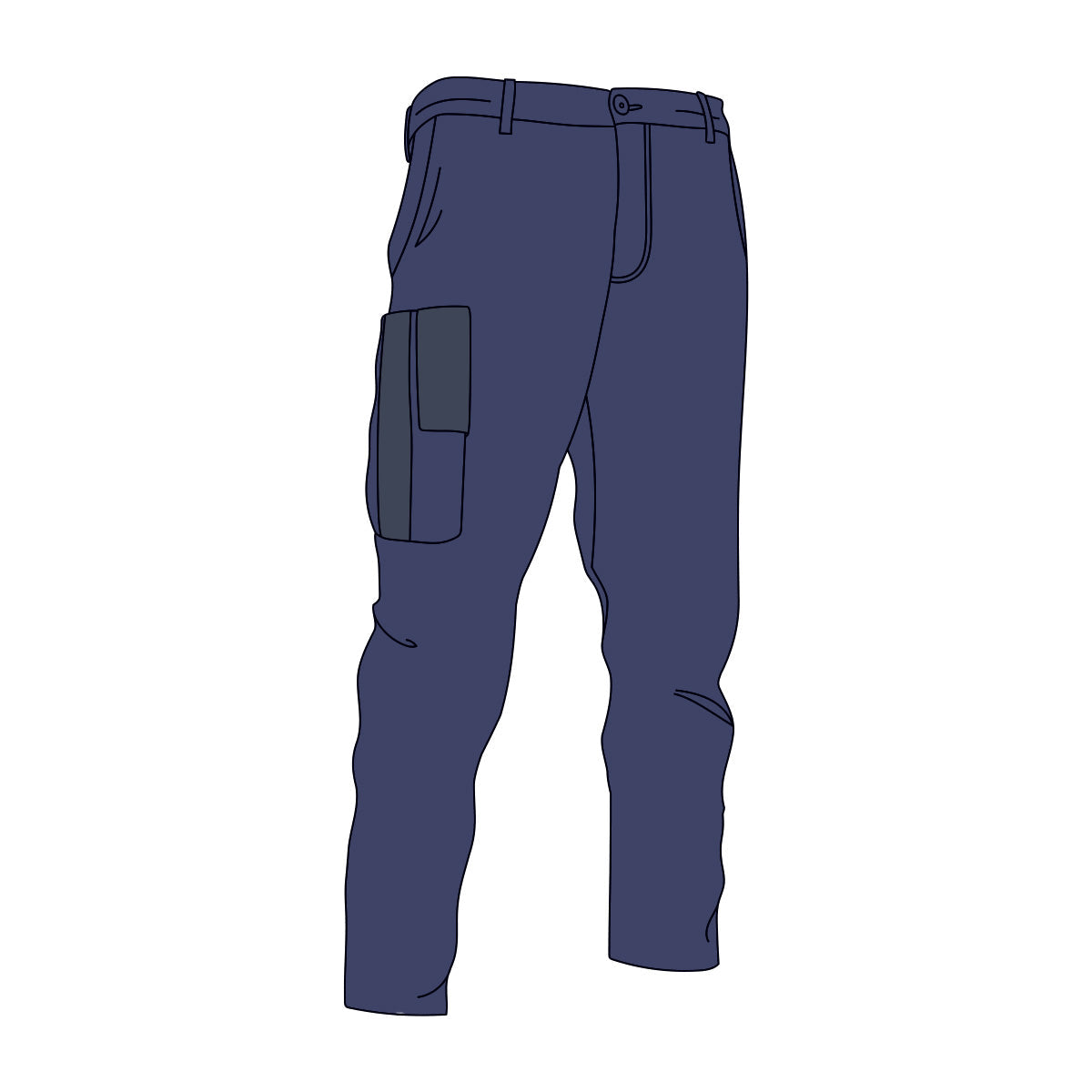 Driven DRV 11 Mens Classic Stretch Utility Pants Navy