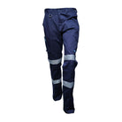 Driven DRV 14 Mens Classic Stretch Taped Cargo Pants Navy Front