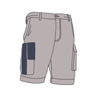 Driven DRV 22 Mens Fixed Waist 4-Way Stretch Cargo Short Khaki