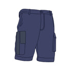 Driven DRV 22 Mens Fixed Waist 4-Way Stretch Cargo Short Navy